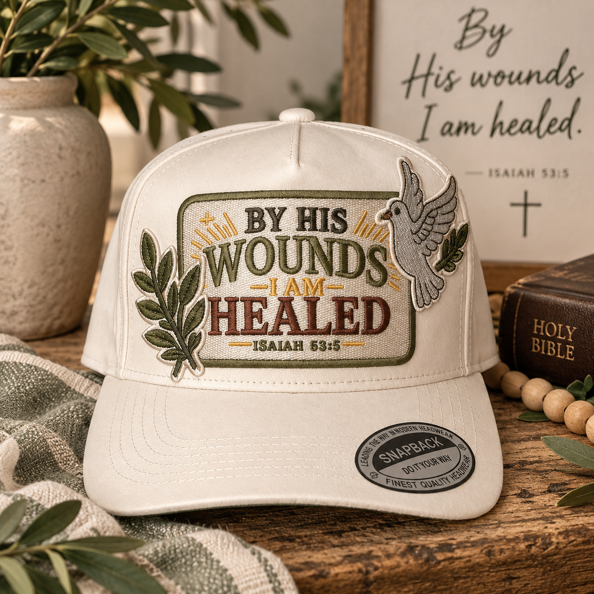 By His Wounds I Am Healed Hat | Isaiah 53:5